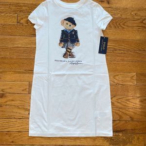 Polo Ralph Lauren Girls White Dress Size Small (7)
